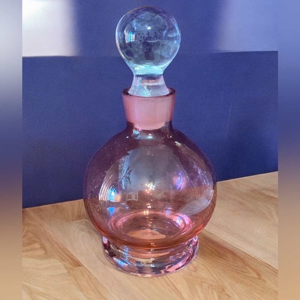 Edinburg crystal perfume bottle w stopper from Czech vintage